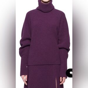 Altuzarra 100% cashmere turtleneck sweater purple